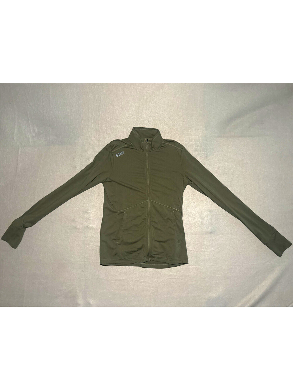 5.11 PT-R Full Zip Mock Neck Long Sleeve Activewear Jacket Green woman’s XS